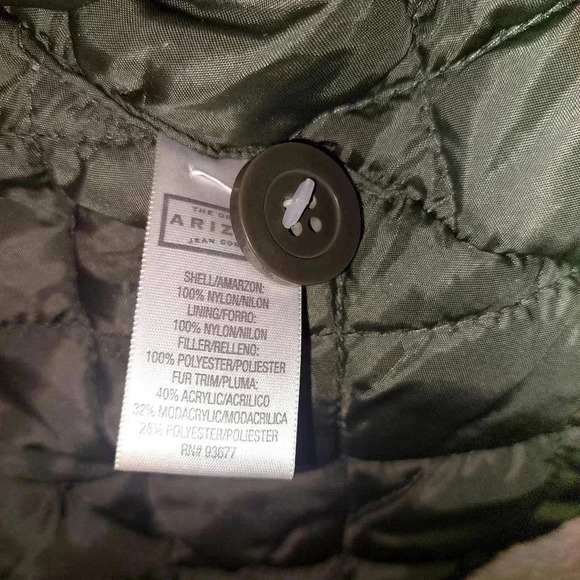 Womens the original Arizona Coat Army green size Large - Picture 9 of 13